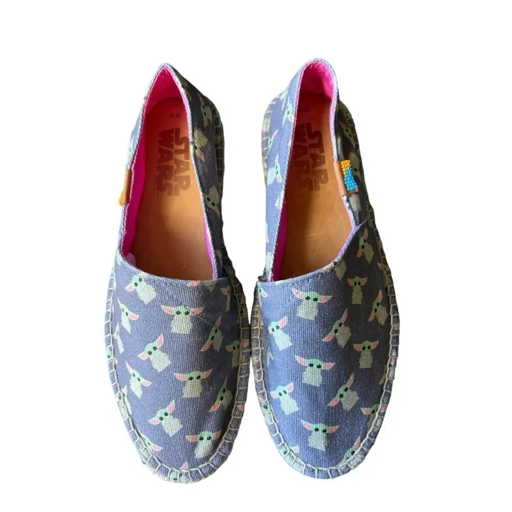 UBUNTU Baby Yoda Espadrilles size 10 NWOT